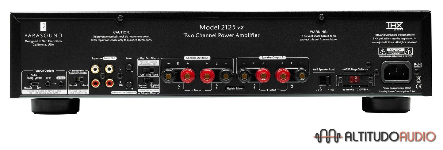 Parasound NC 2125v2 Stereo Power Amplifier