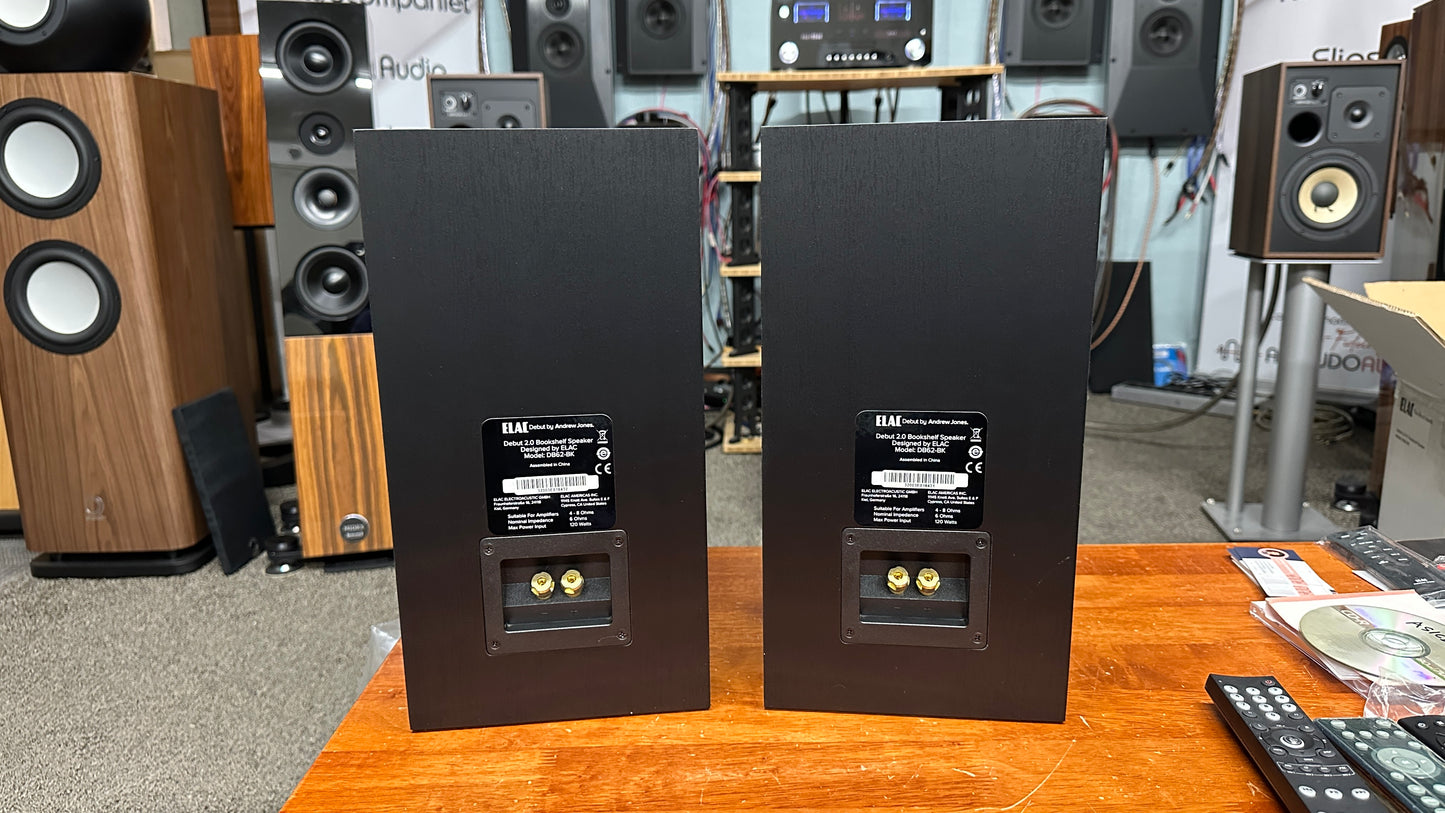Elac Debut 2.0 B6.2 Bookshelf Speakers (Floor Demo)