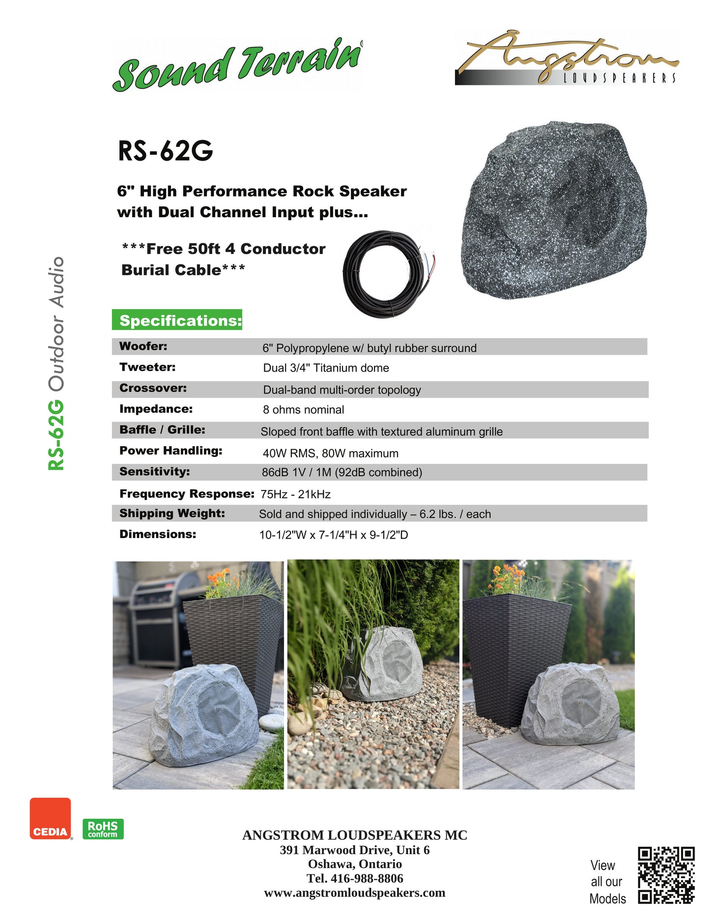 RS-62G Rock Speaker