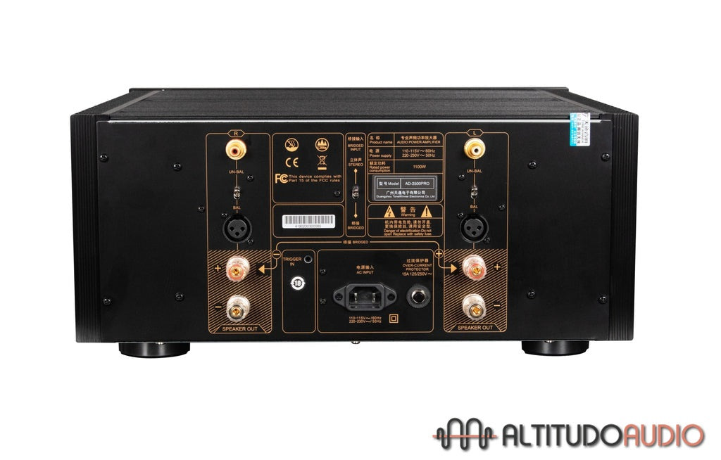 TW AD-2500 Pro - New Version Of 2 channel Amp 1500W@8Ω Bridged & 2X500W@8Ω (A)