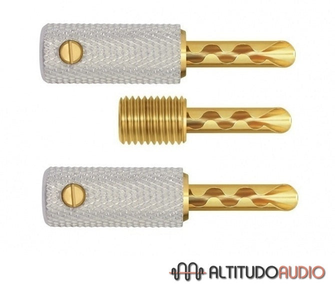 WireWorld Uni-Term Gold Banana Cable Connectors (Set of 8)