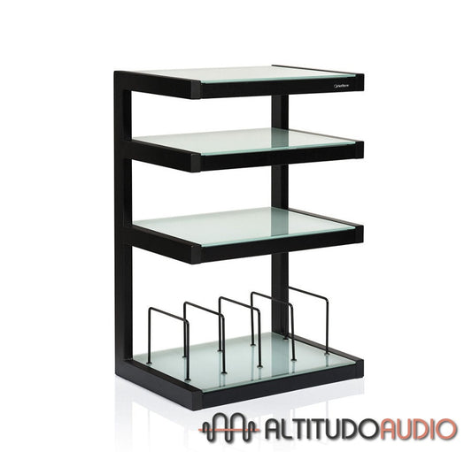 NorStone ESSE 4 Glass Shelf HiFi Audio/Vinyl Rack Frosted