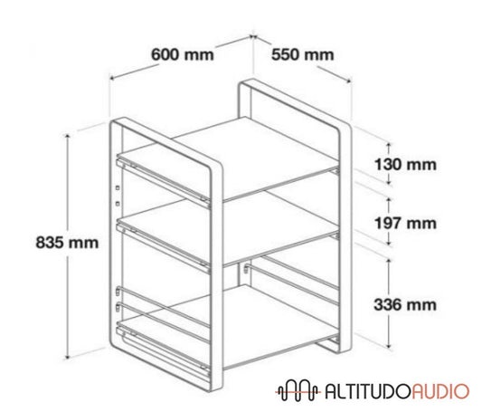 NorStone LOFT Central AV Stand Bamboo