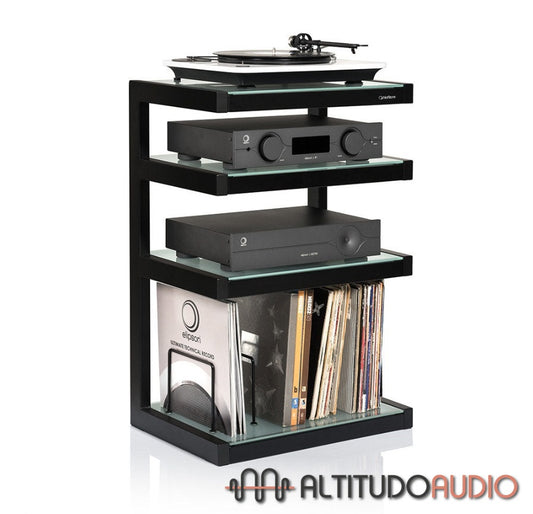 NorStone ESSE 4 Glass Shelf HiFi Audio/Vinyl Rack Frosted