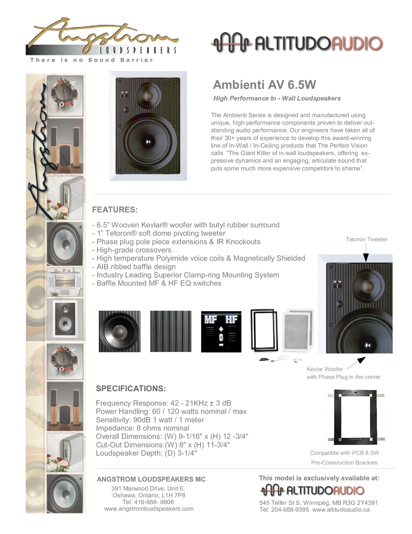 Angstrom Ambienti AV 6.5W (Each)