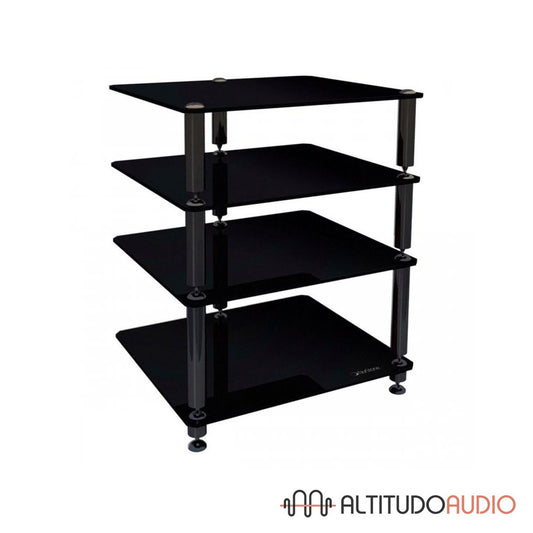 ‘BERGEN 2’ Four Glass Shelf HiFi Audio Rack