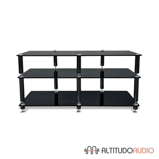 Bergen 2 Three Glass Shelf AV Rack