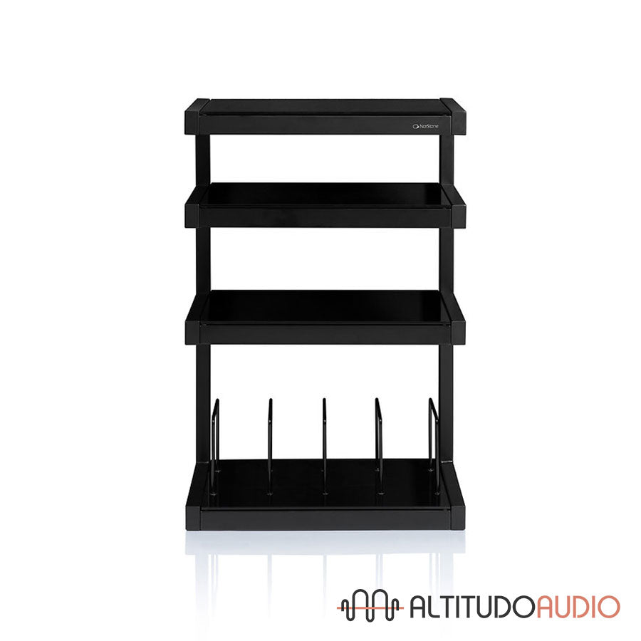 ESSE 4 Glass Shelf HiFi Audio/Vinyl Rack Black