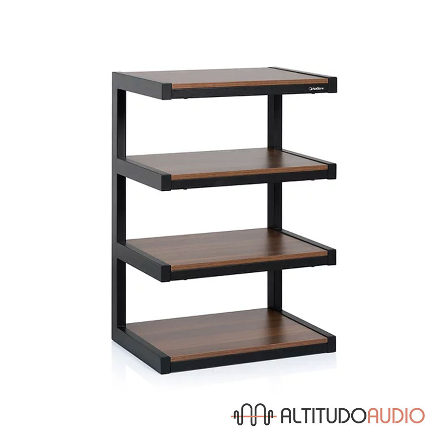 ESSE 4 Glass Shelf HiFi Audio Rack Walnut