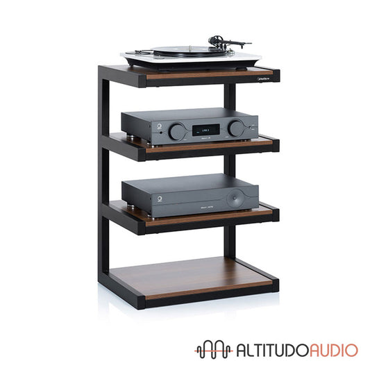 ESSE 4 Glass Shelf HiFi Audio Rack Walnut