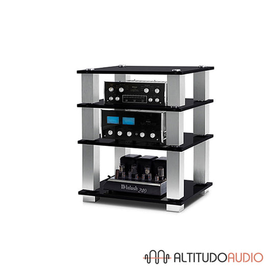 HiFi 4 Square Shelf Premium High-Gloss Tempered Glass