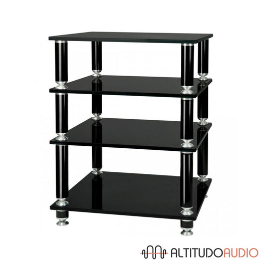Stabbl Four Glass Shelf Hi-Fi Audio Rack