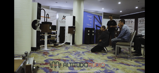 Elipson Legacy 3210 impressing visitors on AudioControl Rialto 600