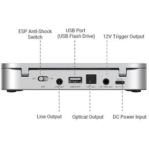 Fosi Audio Merak CD Player with Integrated DAC & Headphone Amplifier