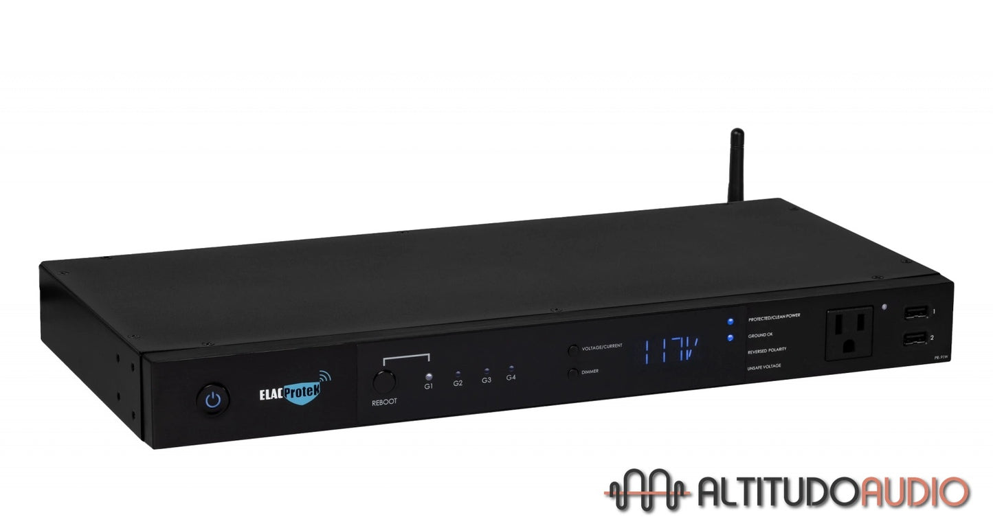 Protek PR-91W 10 Outlet Smart Component Surge Protector with Wi-Fi and USB