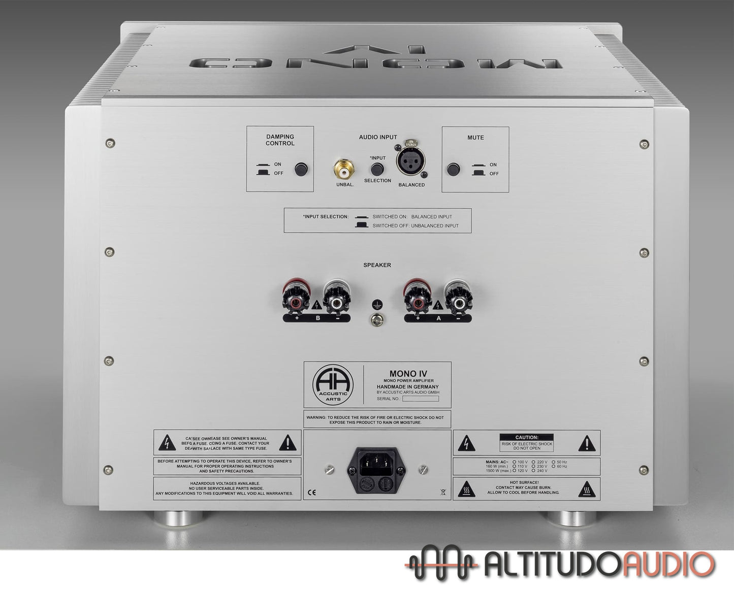 ACCUSTIC ARTS® MONO IV Mono Power Amplifier (Pair)