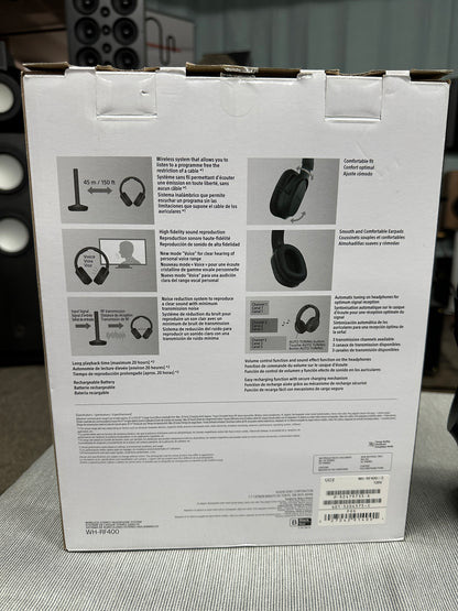 Sony WH-RF400 Wireless TV headphones with transmitter (Pre-Owned)