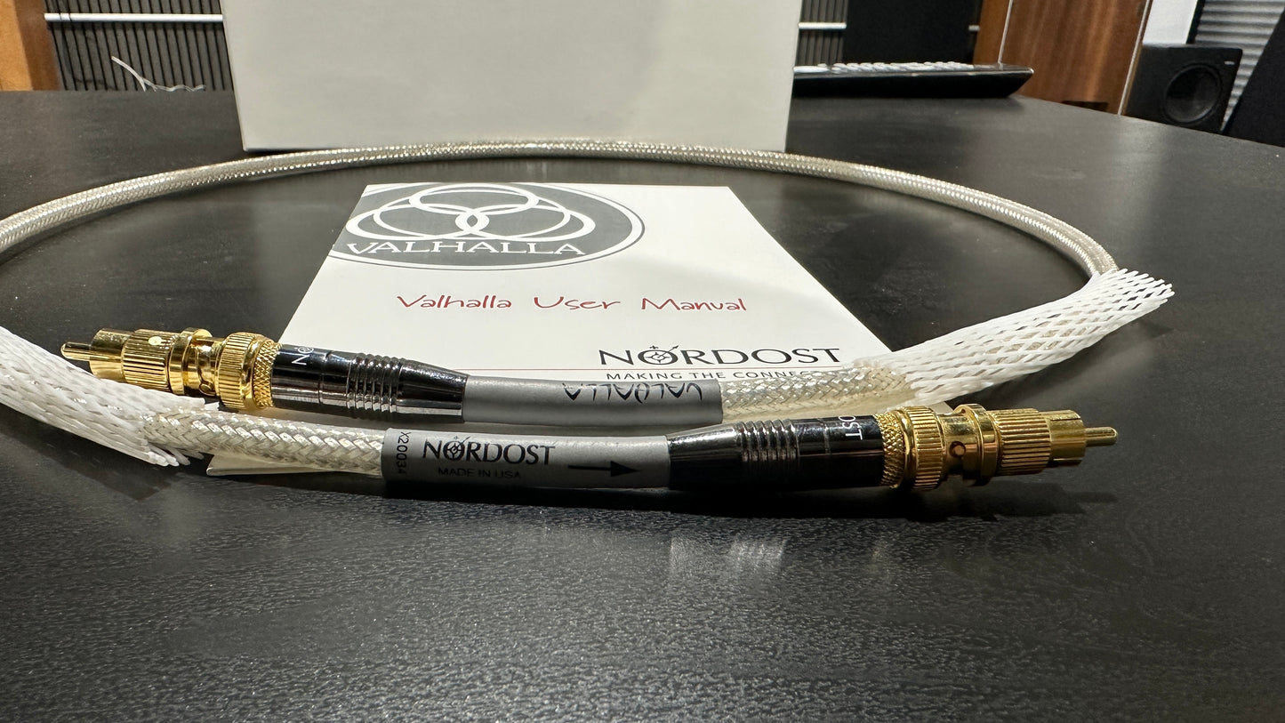 Nordost Valhalla 1 Digital BNC-BNC Plus RCA adaptors 1M (Pre-Owned)