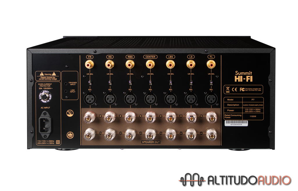 Summit HiFi Pretium P7 360Wx7-Analog Meters & RGB Glow