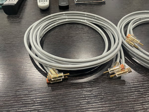Silver Strand Ultra Speaker Cables. PAIR (Pre-owned)