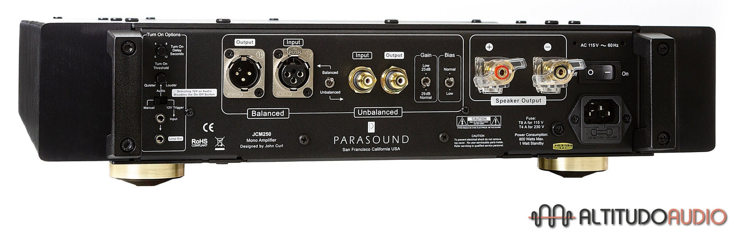Parasound JCM250 Compact Monoblock Amplifier