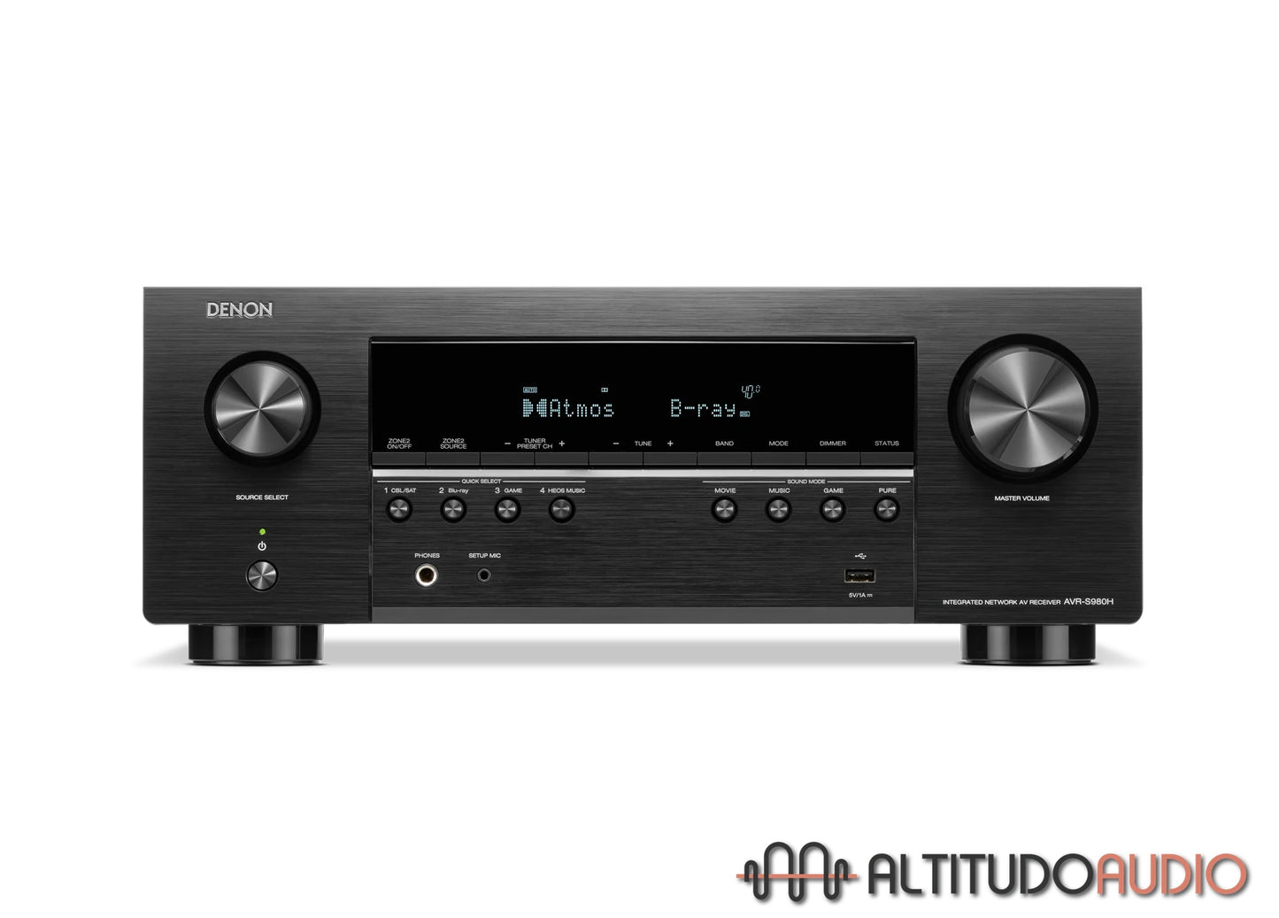 Denon AVR-S980H 7.2 Ch. 90W 4K/8K AV Receiver
