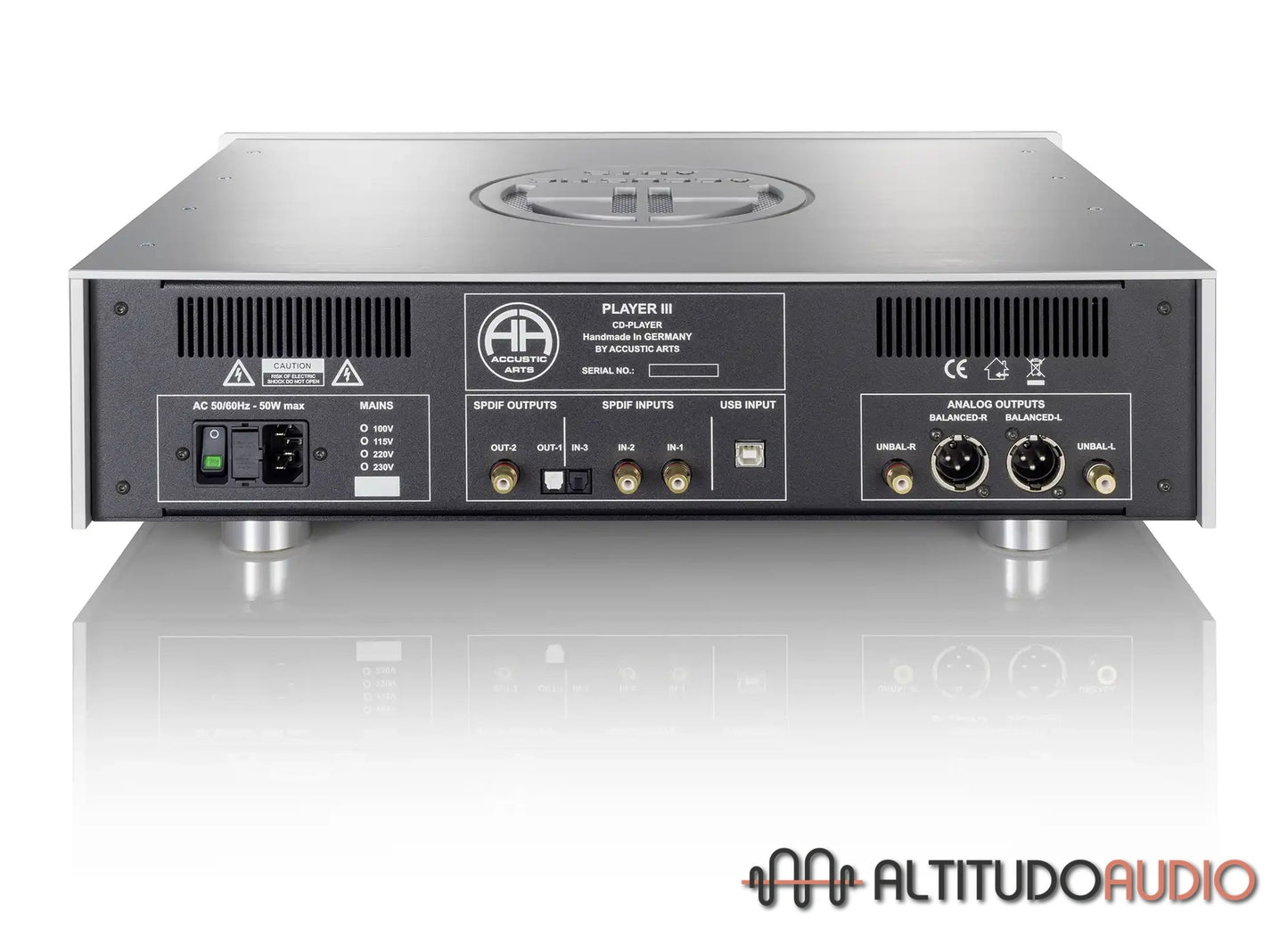 ACCUSTIC ARTS® PLAYER III Premium CD Player with DAC
