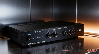 Six Acoustic X600 Dual Mono GaNFET Stereo Integrated Amplifier