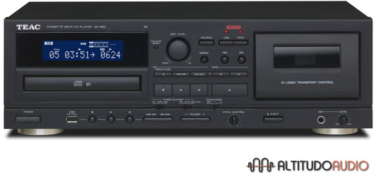 TEAC AD850SEB Cassette Deck CD Player