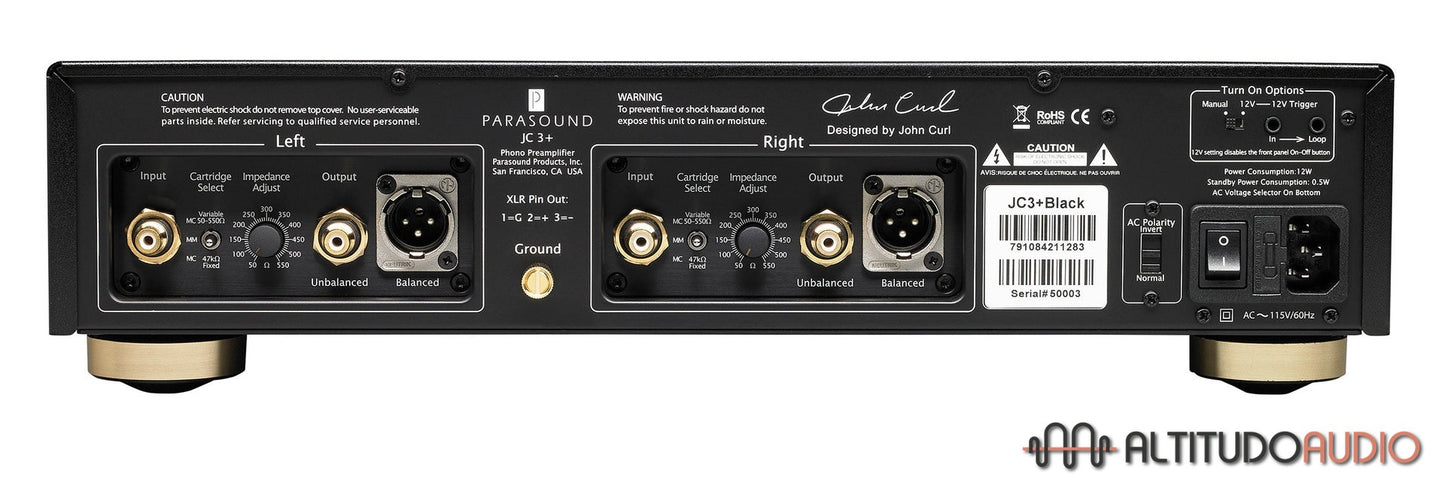 Parasound JC3+ Phono Preamplifier