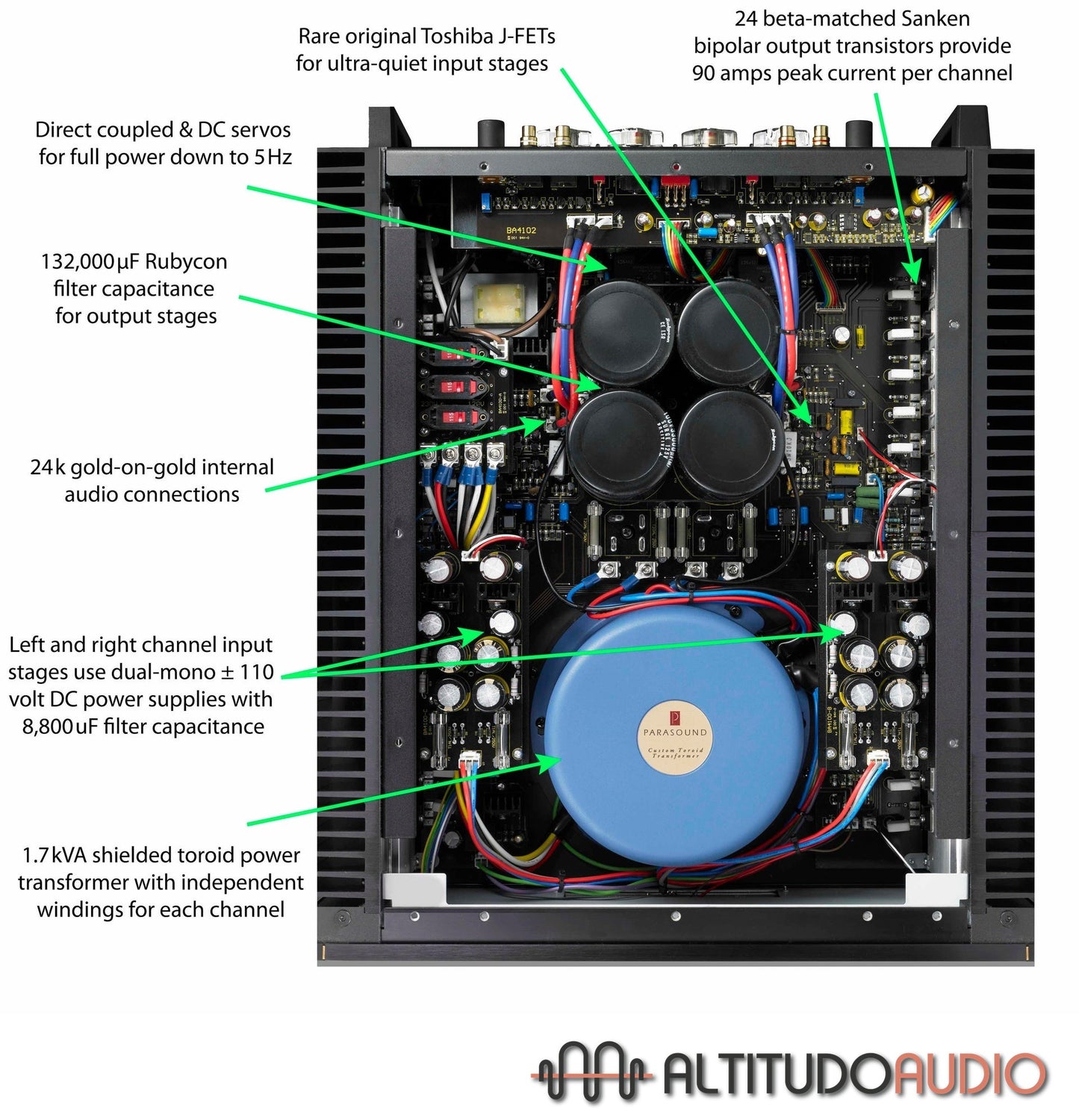 Parasound JC5 Stereo Power Amplifier