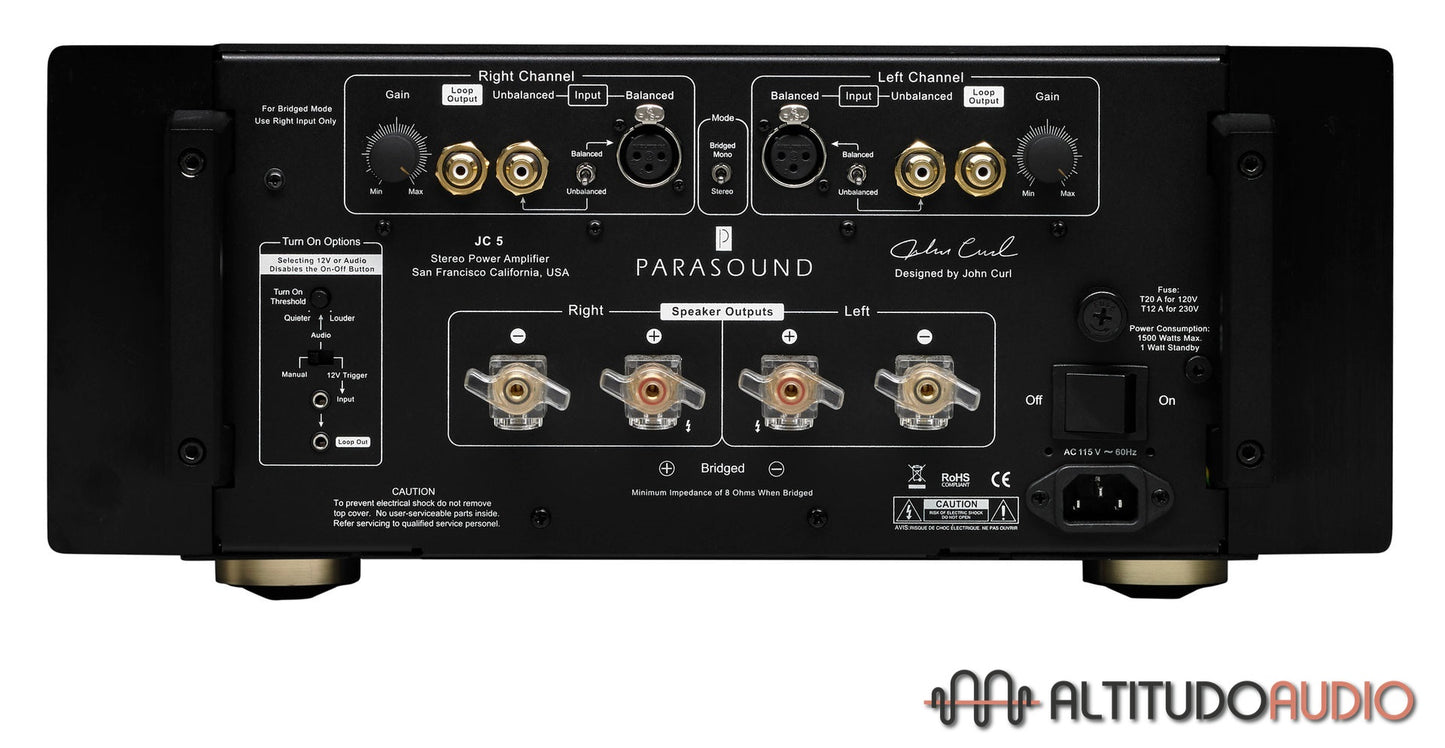 Parasound JC5 Stereo Power Amplifier
