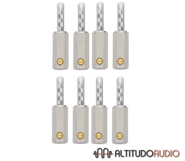 WireWorld Uni-Term Silver Spade Speaker Cable Connectors (Set of 16)