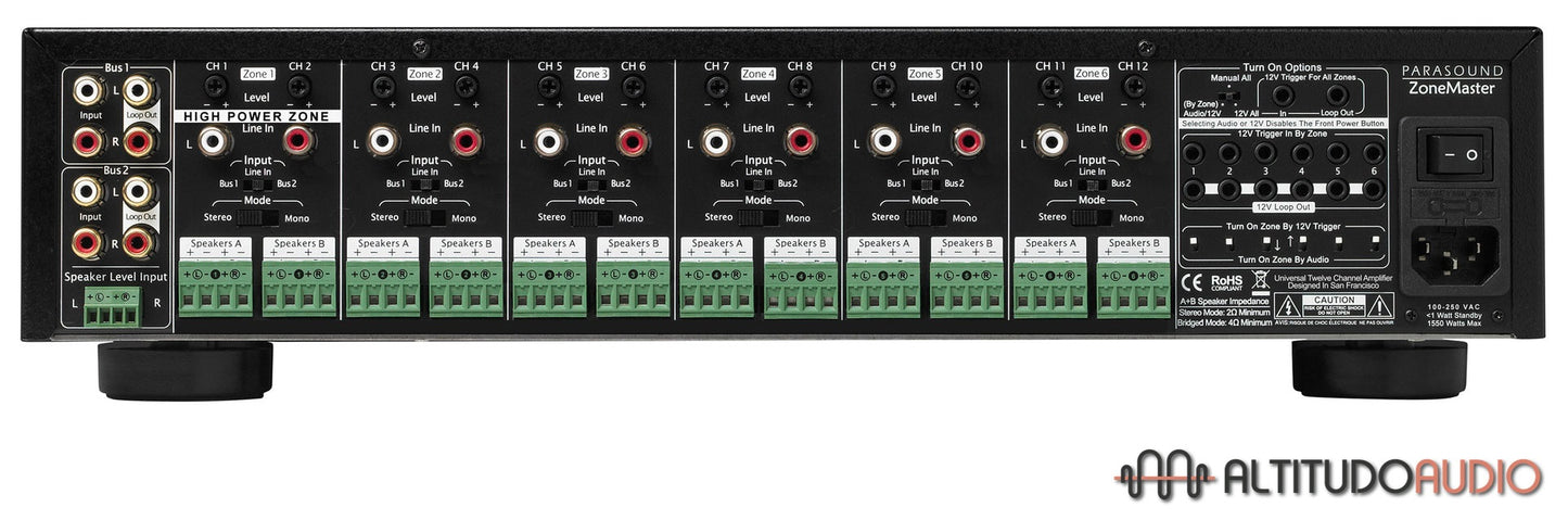 Parasound ZoneMaster ZM12 12-Zone Channel Amplifier