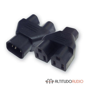 IEC Dual Socket Power Cord Adapter