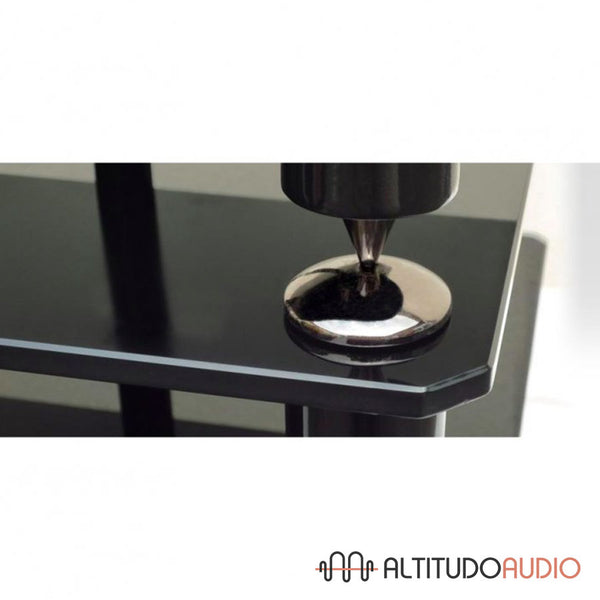‘BERGEN 2’ Four Glass Shelf HiFi Audio Rack