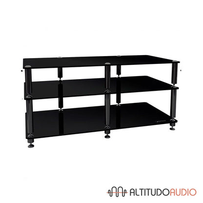 Bergen 2 Three Glass Shelf AV Rack