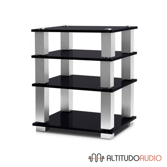 HiFi 4 Square Shelf Premium High-Gloss Tempered Glass