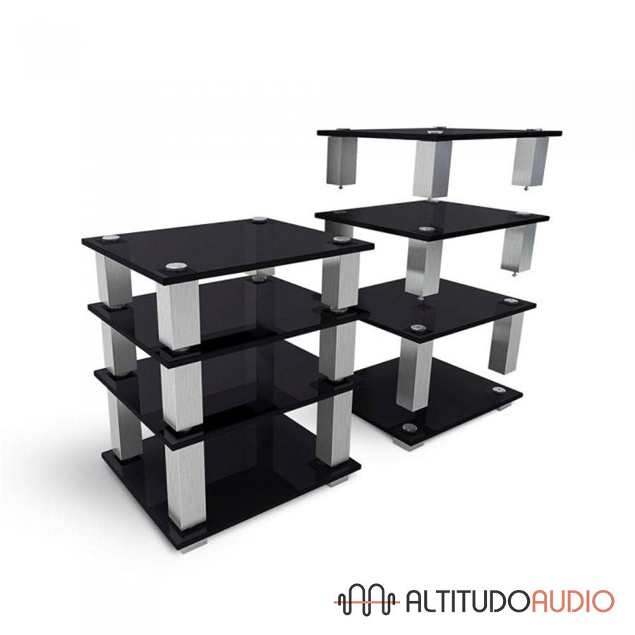 HiFi 4 Square Shelf Premium High-Gloss Tempered Glass