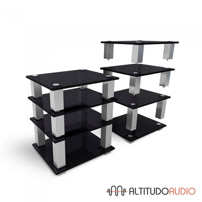 HiFi 4 Square Shelf Premium High-Gloss Tempered Glass