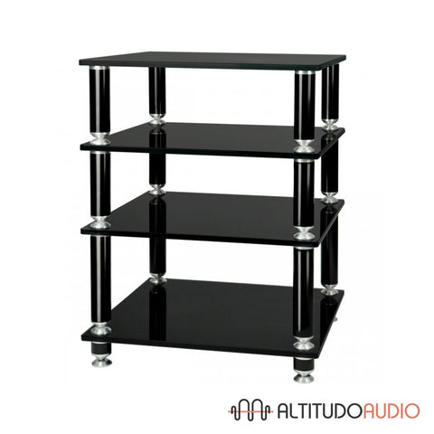 Stabbl Four Glass Shelf Hi-Fi Audio Rack